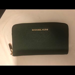 Michael kors green wallet